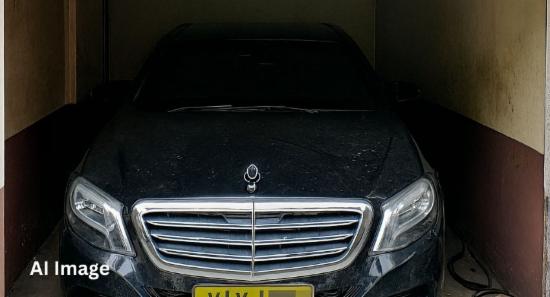 Bulletproof Benz Found Abandoned in Nugegoda